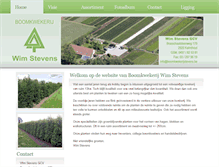 Tablet Screenshot of boomkwekerijstevens.be